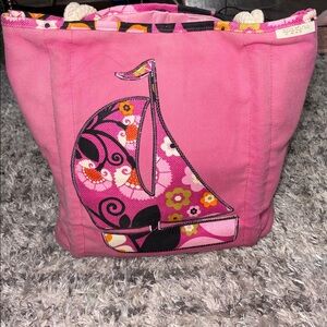 SPARTINA 449 Canvas Sail Boat Beach Bag Tote Summer